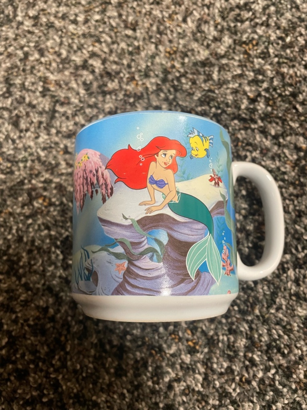 Vintage Little Mermaid Disney Ceramic Mug